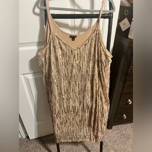 Gold Fringe Dress
